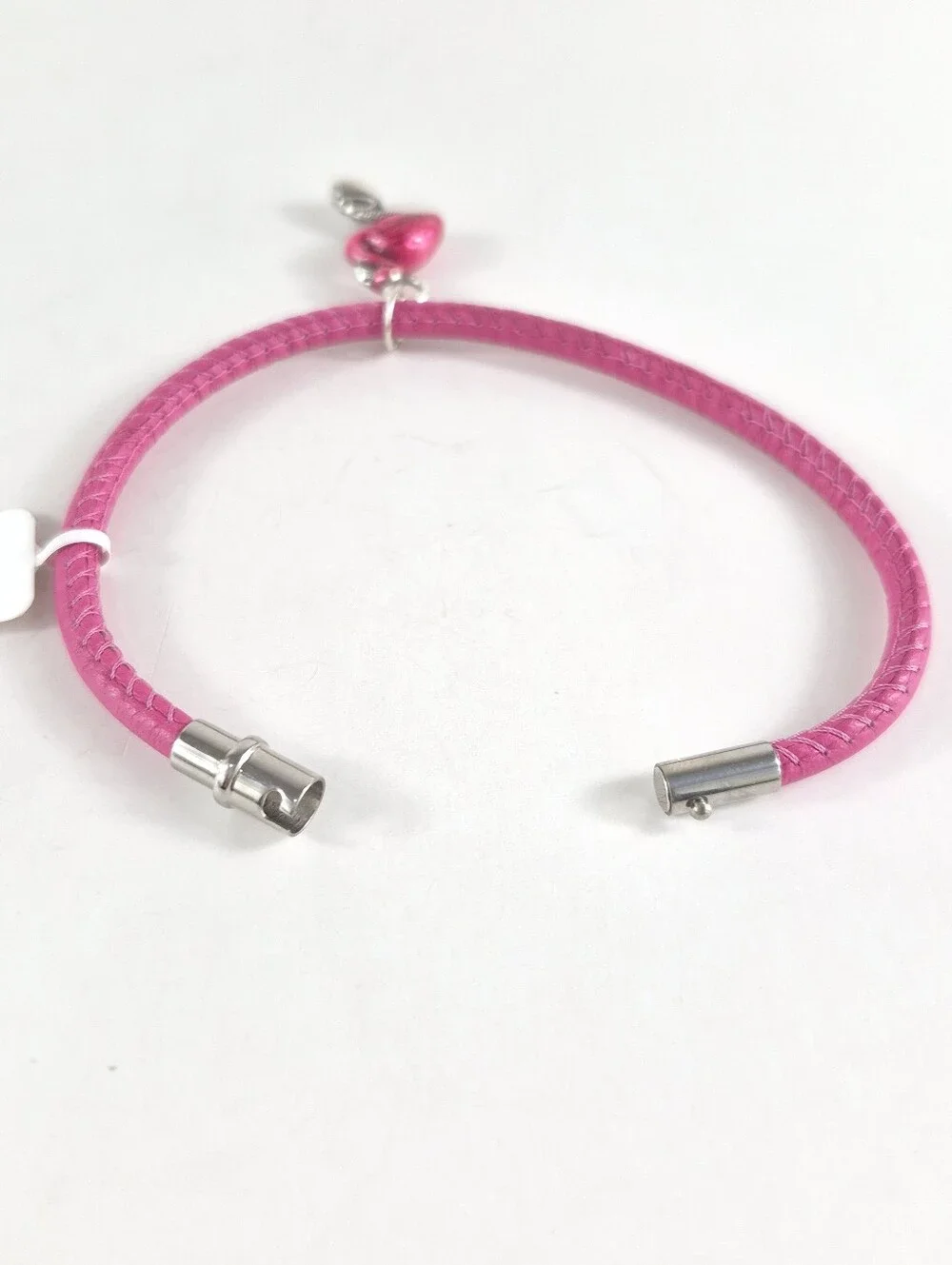 Brighton Coachella Pink Flamingo Charm Leather Bracelet NWT - Picture 5 of 7